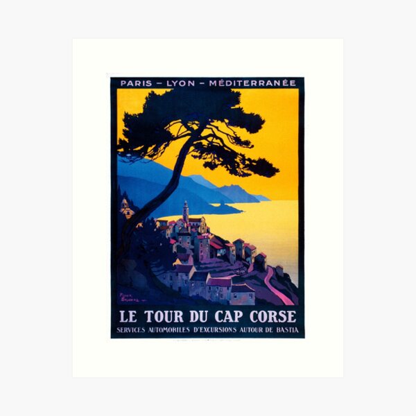 Item preview, Le Tour Du Cap Corse, French Travel Poster designed and sold by paulrommer.
