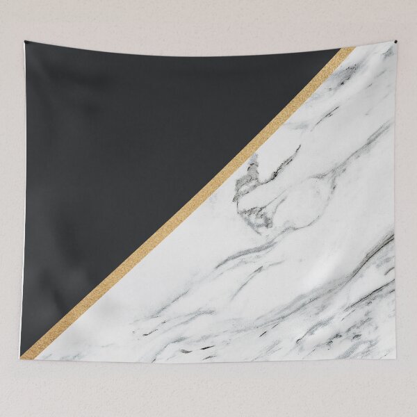 Item preview, Marble with Black and Gold Stripe Summer designed and sold by Wizardofpizza.