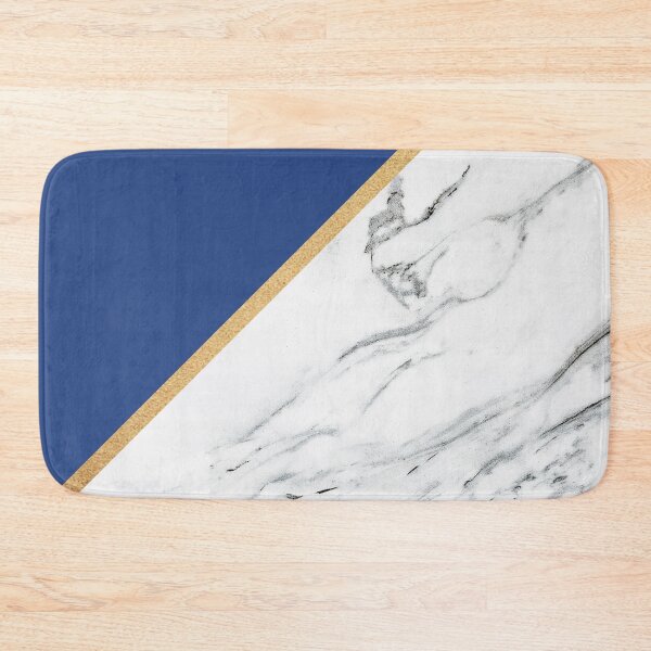 Artikelvorschau, Marmor mit Blue Navy und Gold Stripe Summer entworfen und verkauft von Wizardofpizza.