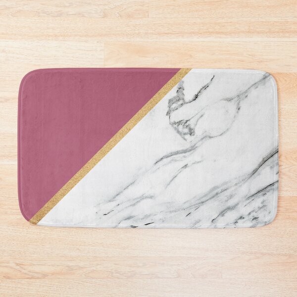 Item preview, Marble with Pink Blush and Gold Stripe Summer designed and sold by Wizardofpizza.