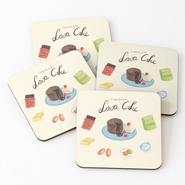 Item preview, Chocolate Lava Cake Recipe designed and sold by Chestnut and Pie.