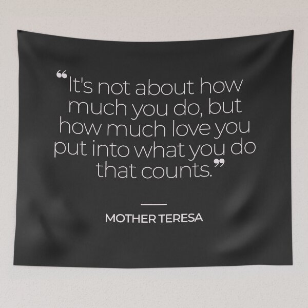 Item preview, Mother Teresa Quotes designed and sold by TonsPOD.