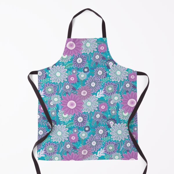 Artikelvorschau, Groovy Daisy Vibes - Palette in Blau und Lila entworfen und verkauft von Squarebird.