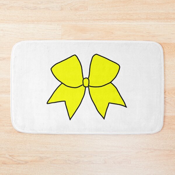 Item preview, Neon Yellow Cheer Bow designed and sold by kenzieestickers.