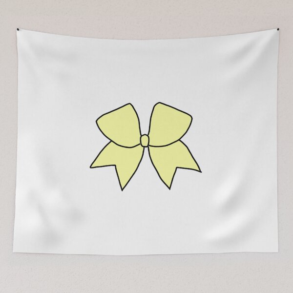 Item preview, Pastel Yellow Cheer Bow designed and sold by kenzieestickers.