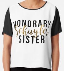 Blusa Honorario Schuyler Sister (lámina de oro)