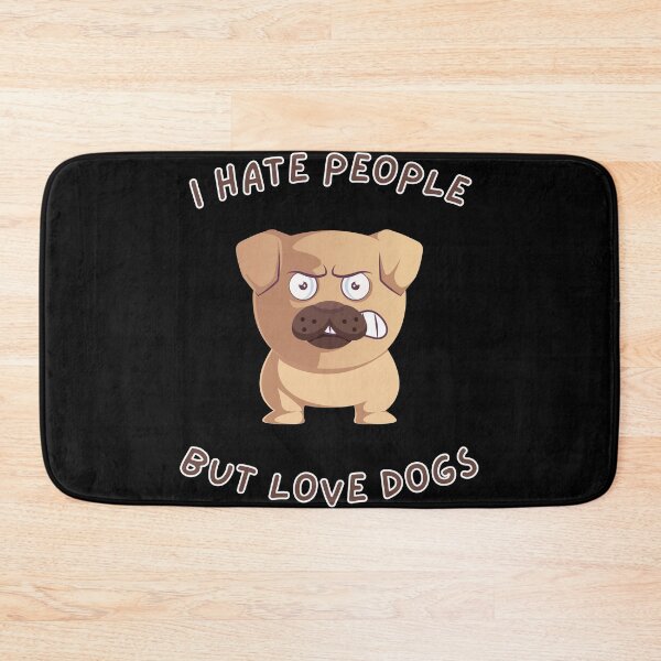 Item preview, I Hate People But Love Dogs Dog Cartoon Funny designed and sold by DerEmmat.