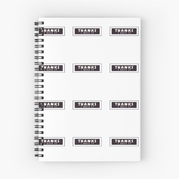 Item preview, Thanks I Hate It, Sarcastic Quote In Block designed and sold by Indra Agrawal.