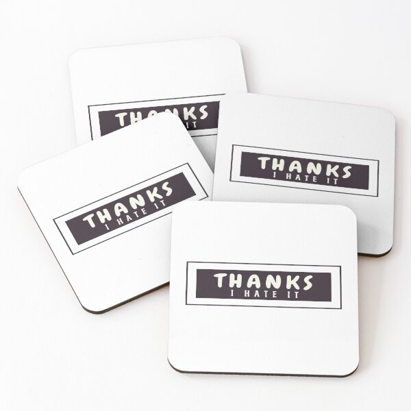 Item preview, Thanks I Hate It, Sarcastic Quote In Block designed and sold by Indra Agrawal.