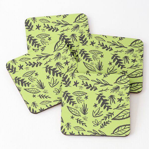 Item preview, Green and Black Leaves designed and sold by omg-designs.