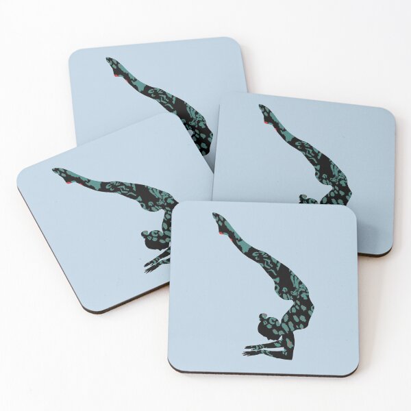 Item preview, gymnast in blue leopard designed and sold by Anastasiia Yurevych.