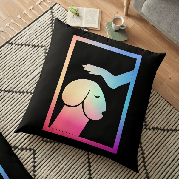 Dirty Mind Dog Floor Pillow