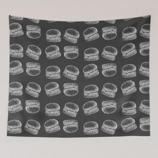 Item preview, Burger Sketch Line Art designed and sold by Interpret108.