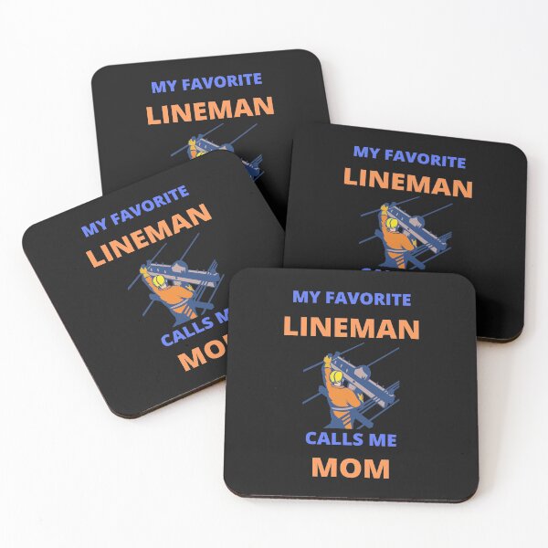 Item preview, My Favorite Lineman Calls Me Mom designed and sold by BhavyaBathla.