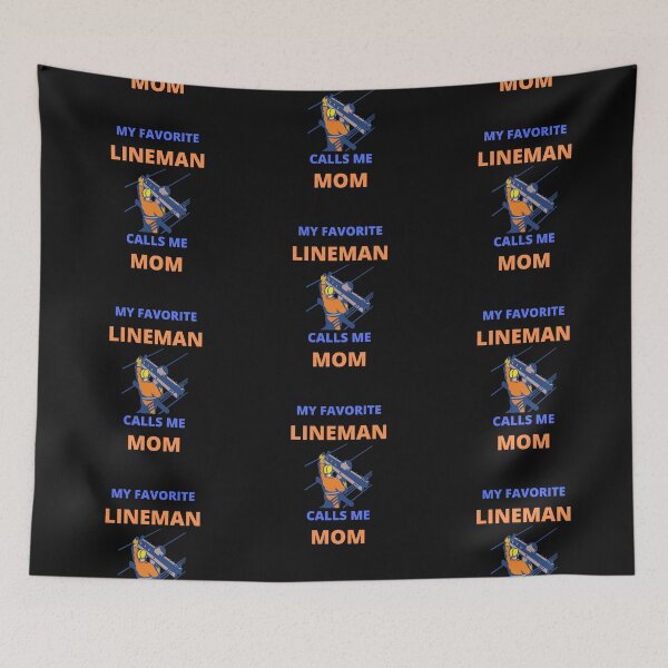 Item preview, My Favorite Lineman Calls Me Mom designed and sold by BhavyaBathla.