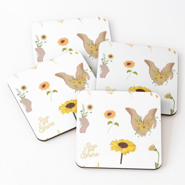 Item preview, yellow sticker pack 2 - floral theme designed and sold by SproutByAn.