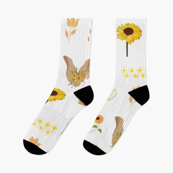 Item preview, yellow sticker pack 2 - floral theme designed and sold by SproutByAn.