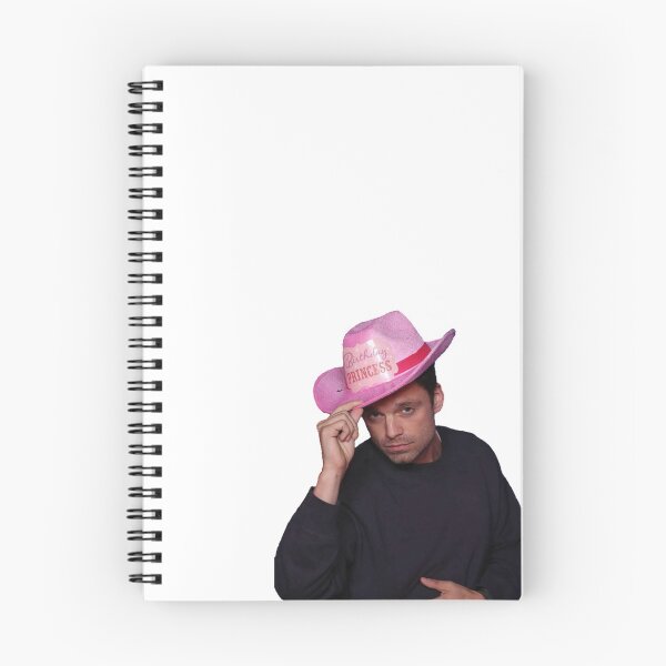Item preview, Yee Haw! Sebastian Stan with Pink birthday Princess Cowboy Hat designed and sold by L1 Creations.