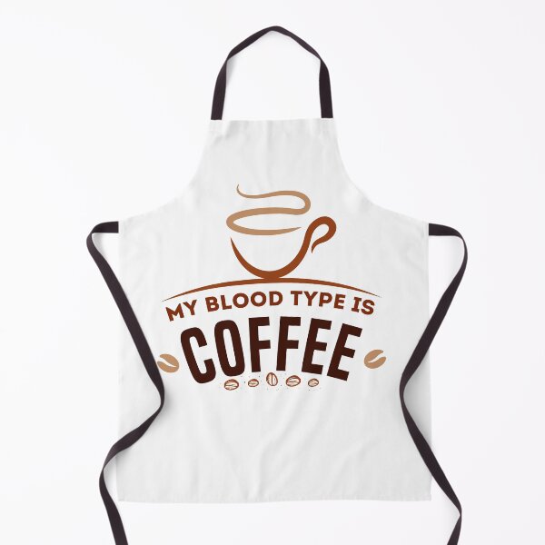 Item preview, My Blood Type Is Coffee Smoking Hot Coffee With Café Colors designed and sold by roocky.