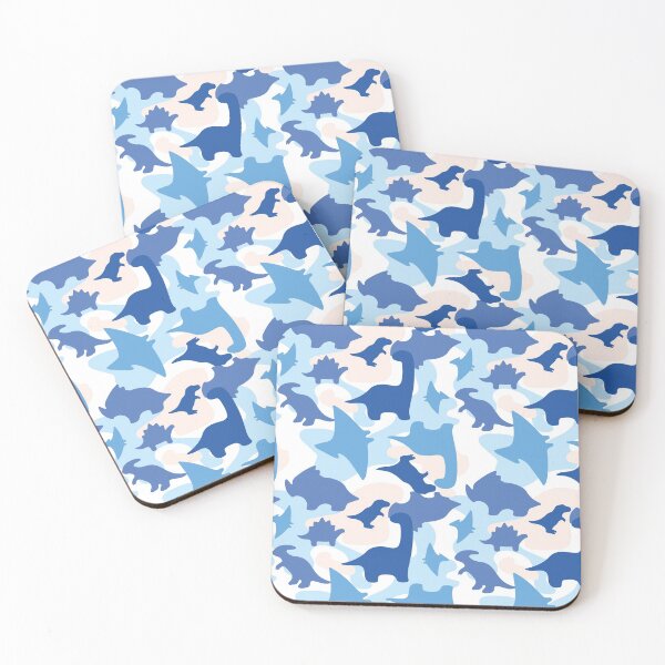 Item preview, Dinosaur Camo Blue designed and sold by Jelly Bear.
