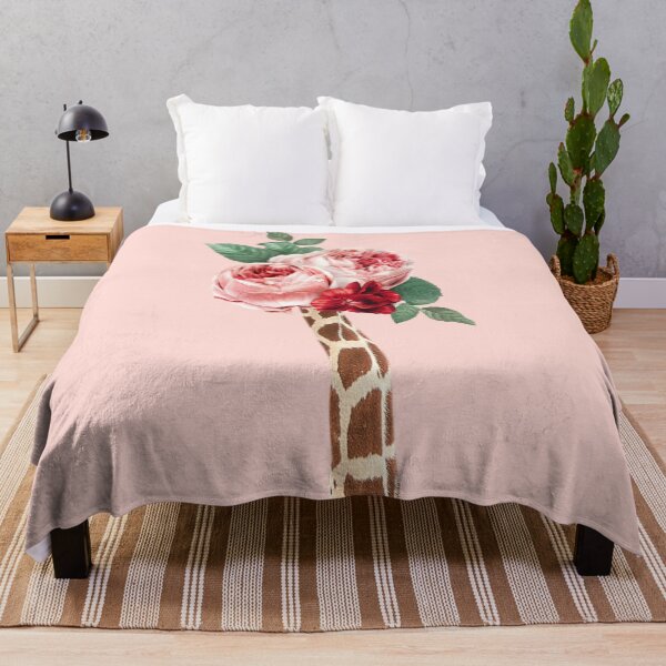 Item preview, Giraffe with flowers in pink designed and sold by ESCAPZ.