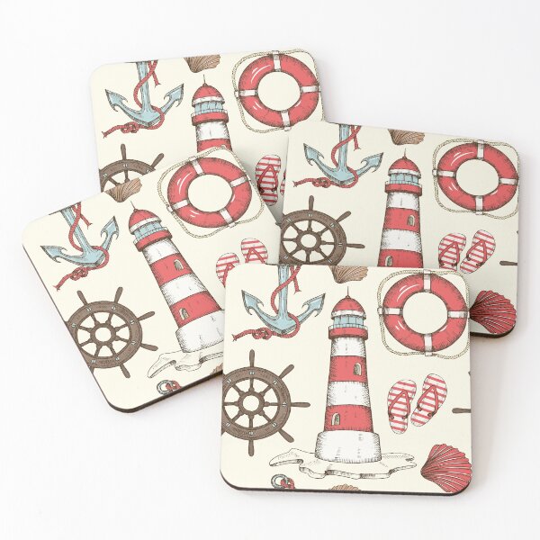 Item preview, Vintage summer nautical pattern designed and sold by Tabiti A.