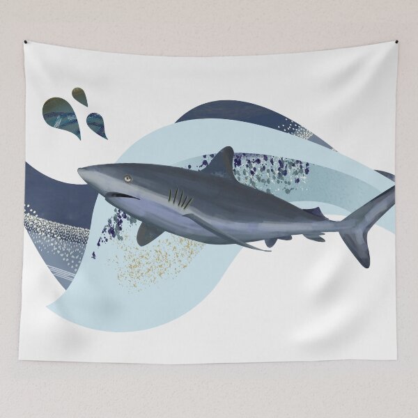 Item preview, Great White Shark watercolor illustration - Caroline Laursen Original designed and sold by Caroline Laursen.
