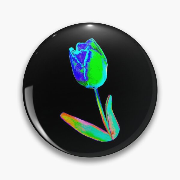Item preview, Neon Tulip (Digital Photo Alteration of a Flower) Bright and Weird! designed and sold by Cosmic-Ferret.