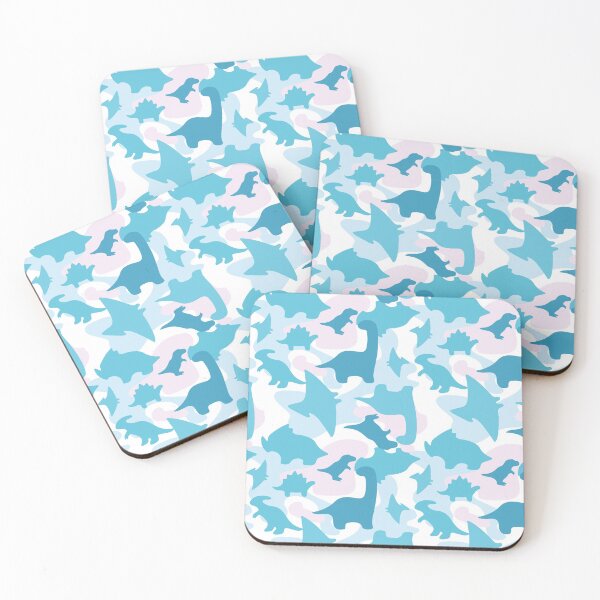 Item preview, Dinosaur Camo Aqua designed and sold by Jelly Bear.