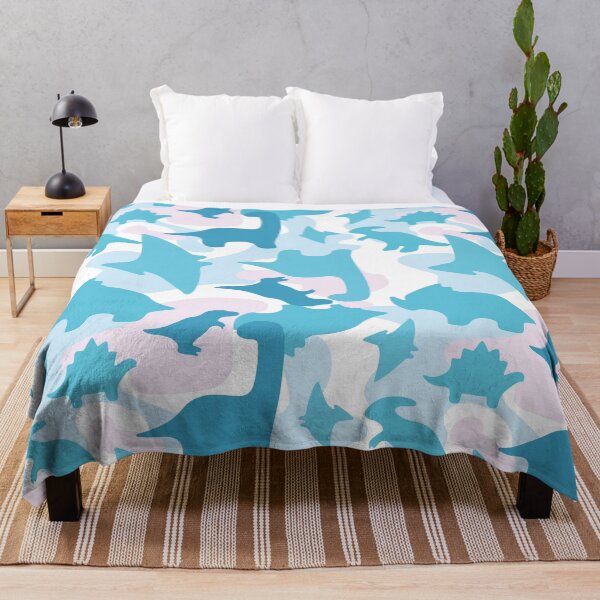 Item preview, Dinosaur Camo Aqua designed and sold by Jelly Bear.