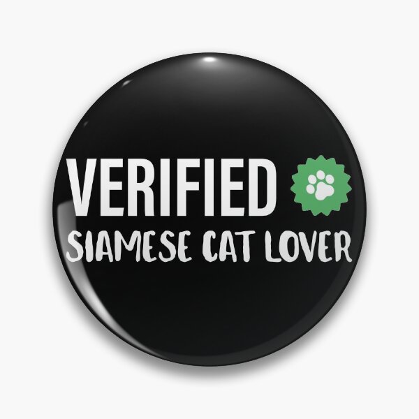 Item preview, Verified | Cat Lover | Siamese Cat designed and sold by Fluffy-Vectors.