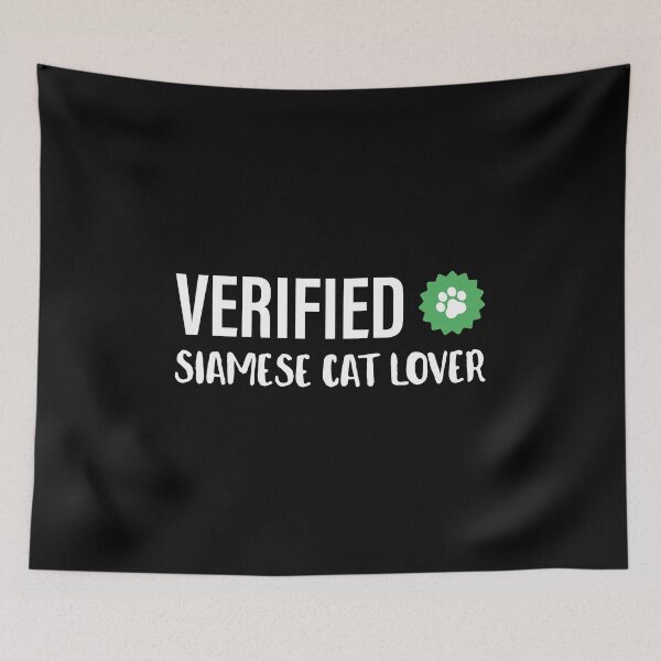 Item preview, Verified | Cat Lover | Siamese Cat designed and sold by Fluffy-Vectors.