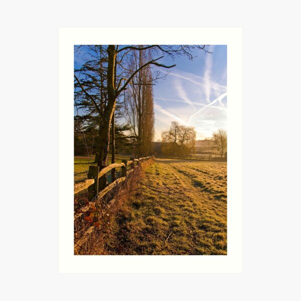 A morning walk in Kent Art Print