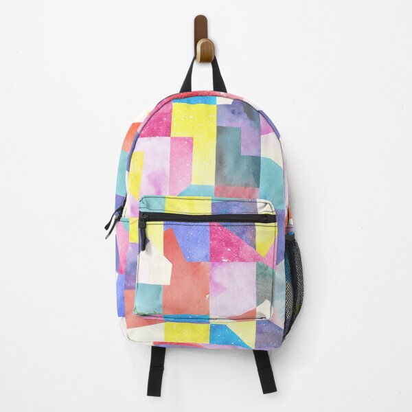 Item preview, Very Peri Watercolor Texture Collage-Artistic Geometric Print designed and sold by ninoladesign.