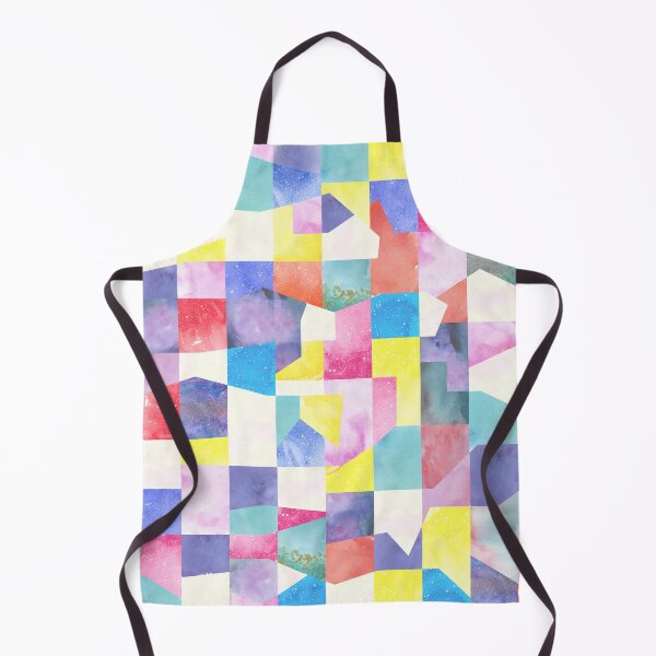 Item preview, Very Peri Watercolor Texture Collage-Artistic Geometric Print designed and sold by ninoladesign.