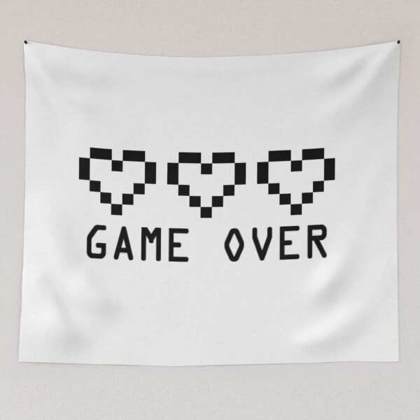 Item preview, GAME OVER (Empty Hearts) designed and sold by Sheen-Art-Fiend.