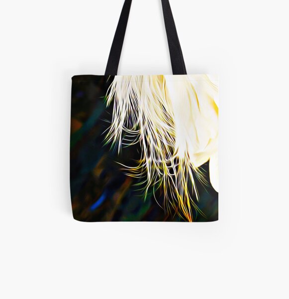 Egret print All Over Print Tote Bag