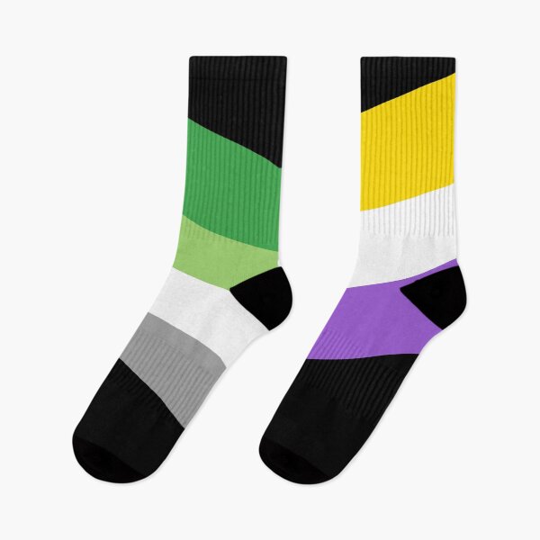 Item preview, Aro and Nonbinary Pride designed and sold by FallenFeline.