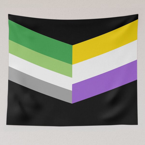 Item preview, Aro and Nonbinary Pride designed and sold by FallenFeline.