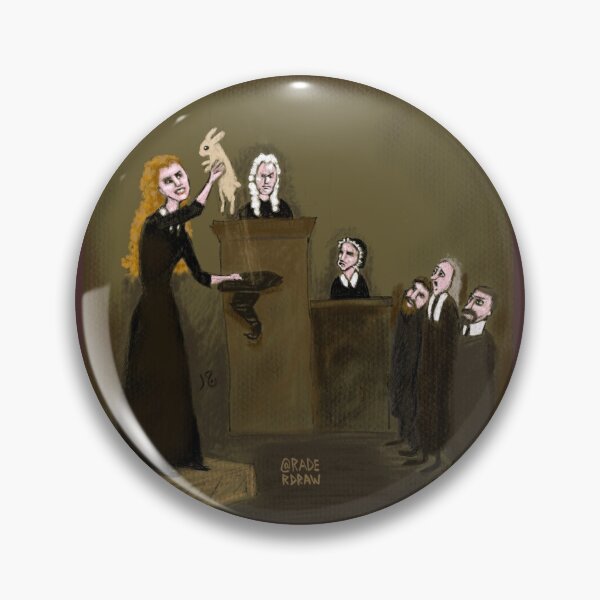 Item preview, Salem witch trial courtroom sketch art designed and sold by RaderDraw.