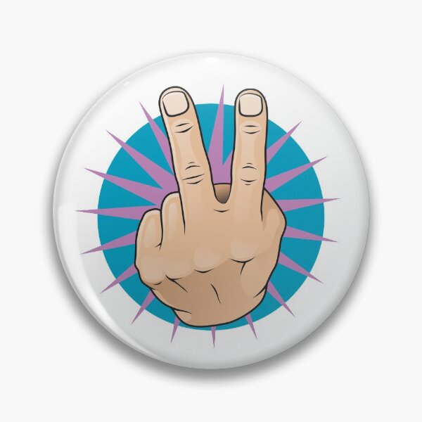 Item preview, Vintage Pop Art Style Two Fingers Up Hand Gesture Sign. designed and sold by jorgenmac.