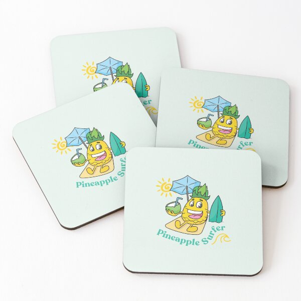 Item preview, Funny Pineapple - Drinking Coconut Pineapple Surfer designed and sold by Exertion.