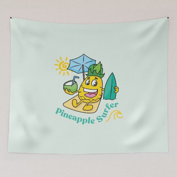 Item preview, Funny Pineapple - Drinking Coconut Pineapple Surfer designed and sold by Exertion.