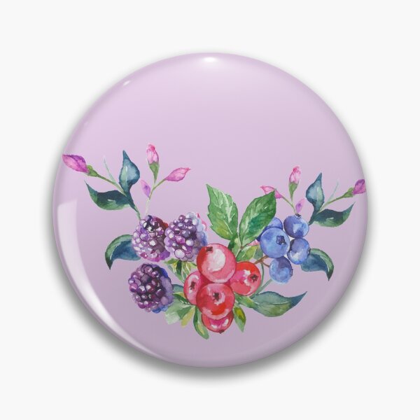 Item preview, Watercolour berries pattern designed and sold by Dolyaz.