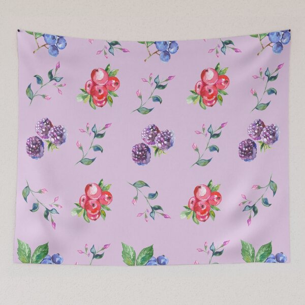 Item preview, Watercolour berries pattern designed and sold by Dolyaz.