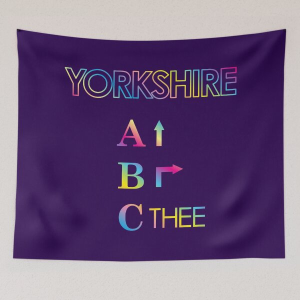 Item preview, Funny Yorkshire ABC, Ey Up, Be Right, Sithee, rainbow colours designed and sold by Yorkshire Stuff.