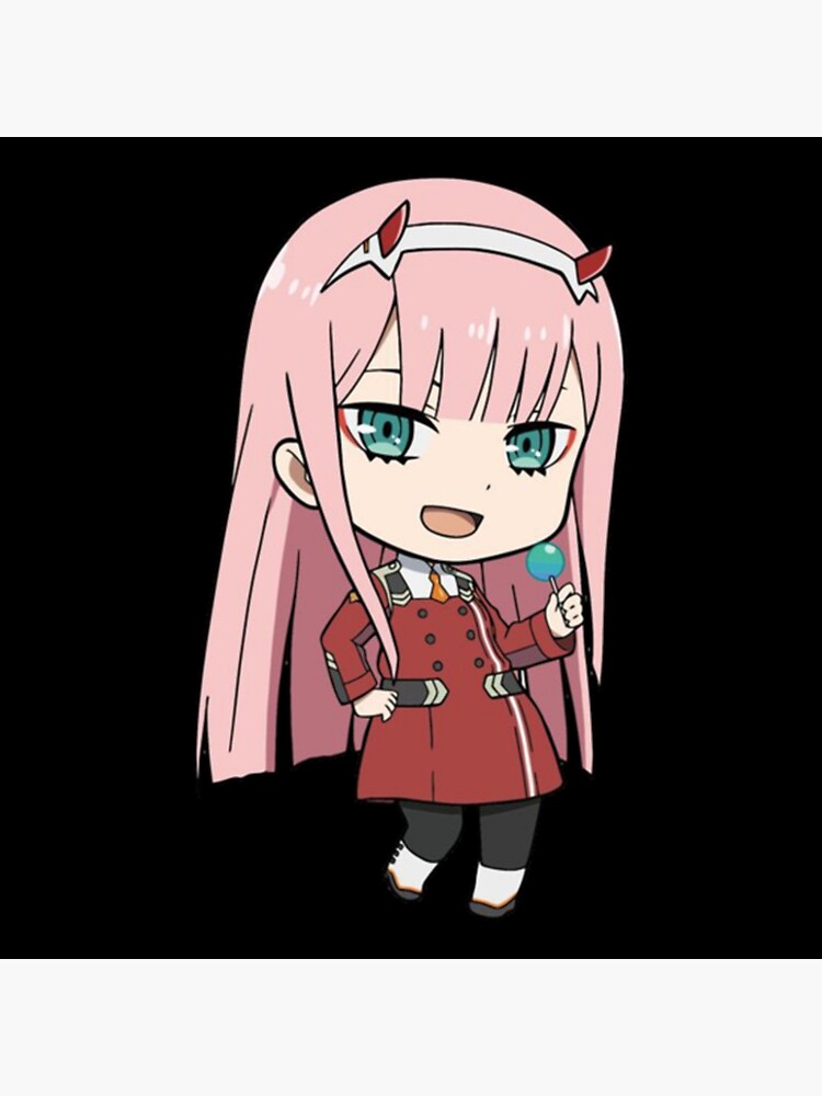 Zero Two Chibi Art Print By Siposdaniel Redbubble