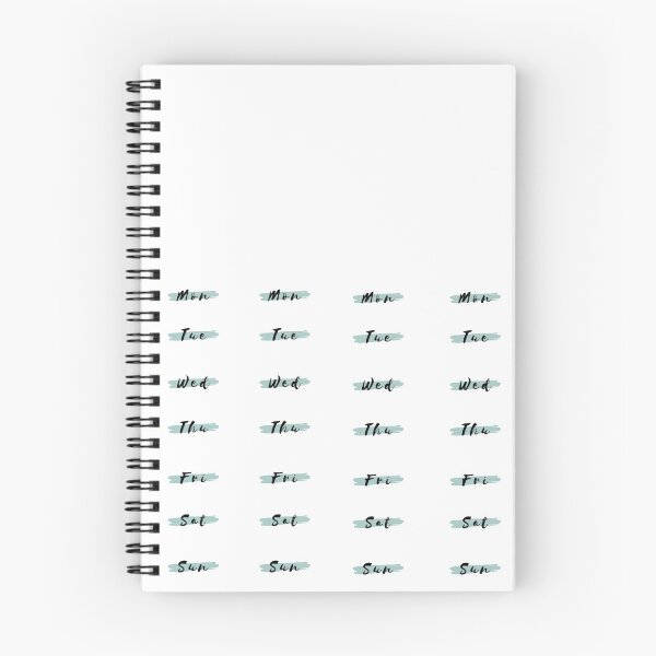 Item preview, days of the week sticker pack, cloth print - 4 weeks designed and sold by SproutByAn.