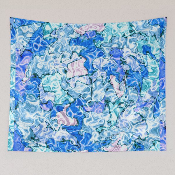 Item preview, Abstract blue pattern  designed and sold by valdegilde.