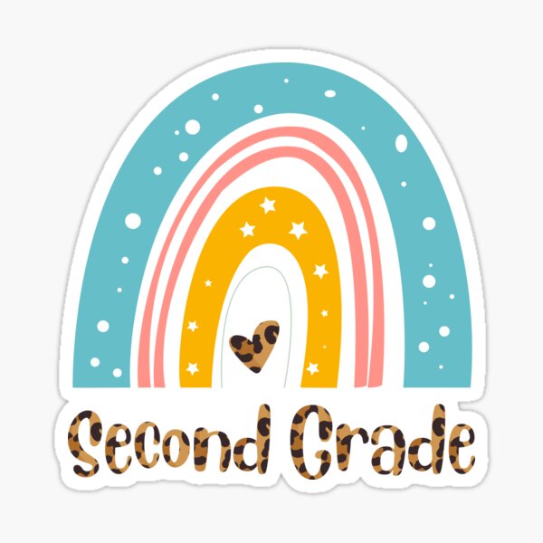 Second Grade Squad Leopard Sticker